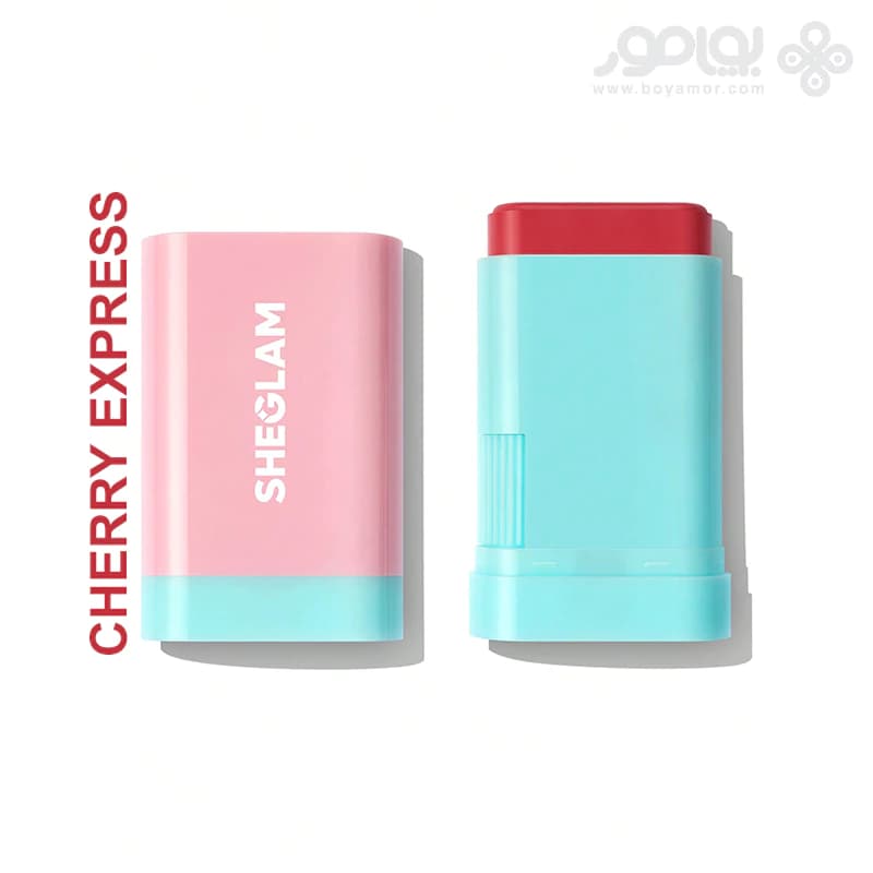 رژگونه استیکی شیگلم مدل GLASS GLOW رنگ CHERRY EXPRESS وزن 15 گرم