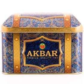 چای اکبر صندوقی سلطنتی آبی 250 گرم akbar orient mystery