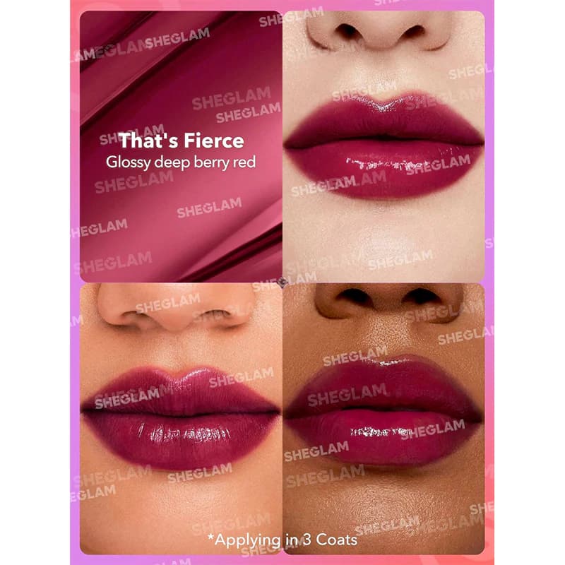 رژ لب پیچی براق و اکلیل دار شیگلم MIRROR KISS رنگ THAT’S FIERCE — تصویر ۲
