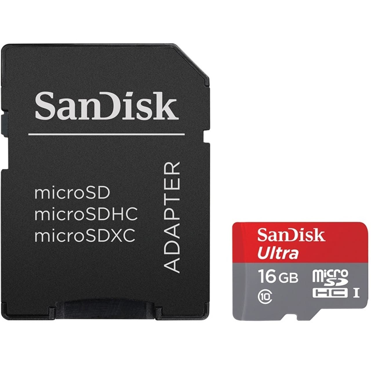 کارت حافظه Sandisk microSDHC Ultra UHS-I U1 سرعت 80MBps ظرفيت 16 گيگابايت