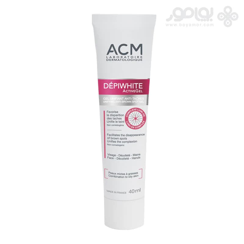 ژل ضد لک ای سی ام DEPIWHITE ACTIVE مناسب پوست مختلط تا چرب حجم 40 میل — تصویر ۲