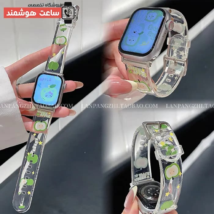 بند اپل واچ پلاستیکی گرین اپل کد 20835 — تصویر ۴