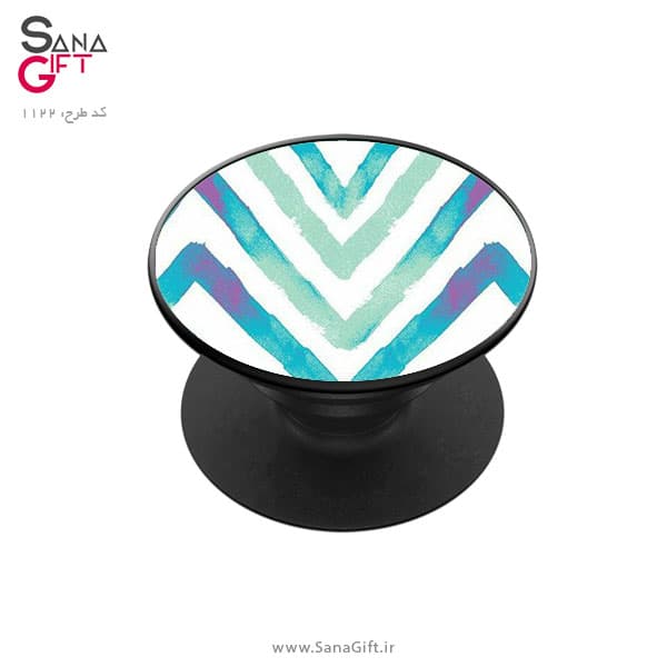 پاپ سوکت طرح زیگزاگ آبی و بنفش