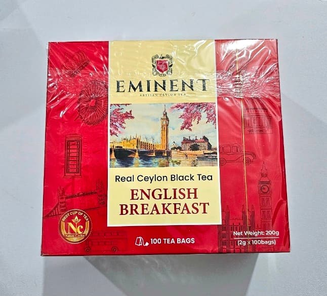 چای کیسه ای امیننت 100تایی Eminent English breakfast tea