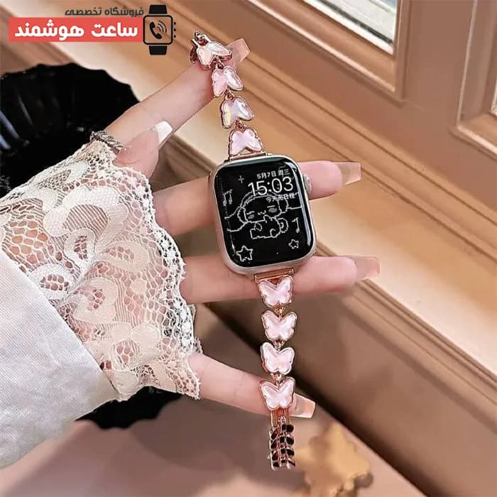 بند اپل واچ دیاموند و رزین 2 کد 20857 — تصویر ۶