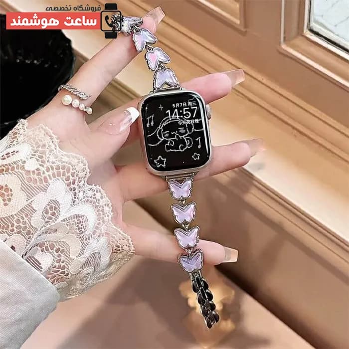 بند اپل واچ دیاموند و رزین 2 کد 20857 — تصویر ۳