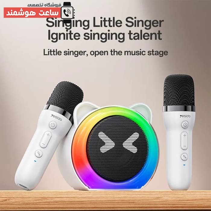 اسپیکر کوچک رومیزی بلوتوثی شارژی یسیدو Yesido YSW36 توان 5 وات رم و فلش خور با میکروفون — تصویر ۴