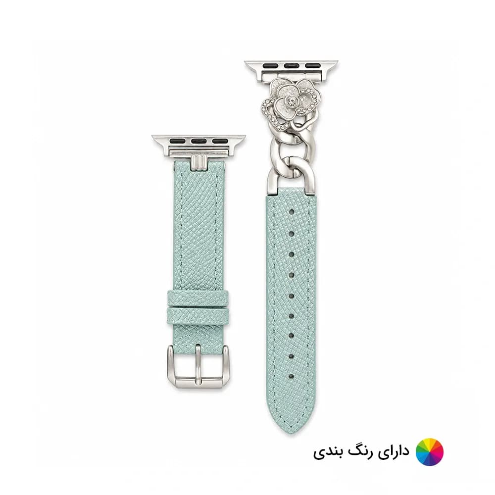 بند اپل واچ چرم و کارتیر گل شنل کد 20889