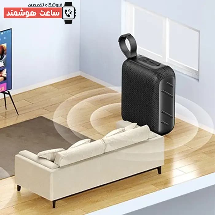 اسپیکر کوچک جیبی قابل حمل بلوتوثی یوسمز USAMS YX015 Wireless Speaker توان 5 وات رم و فلش خور — تصویر ۴