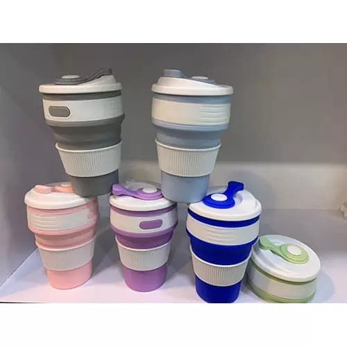ماگ سیلیکونی تاشو کارابین‌دار — تصویر ۱۱