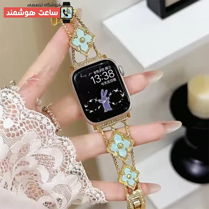 بند اپل واچ دیاموند گل شنل کد 20904 — تصویر ۴