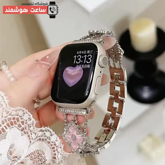 بند اپل واچ دیاموند گل شنل کد 20904 — تصویر ۷
