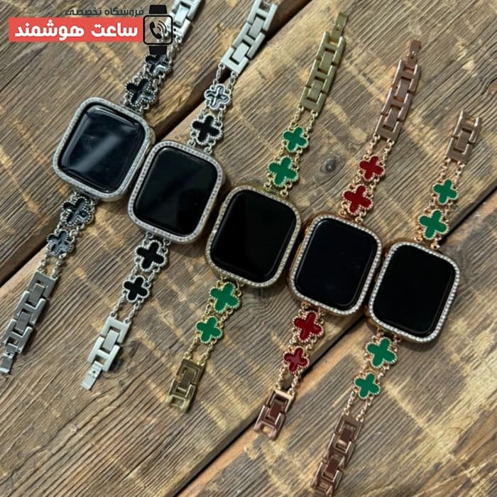 بند اپل واچ دیاموند ون کلیف2 YSL کد 20909 — تصویر ۵