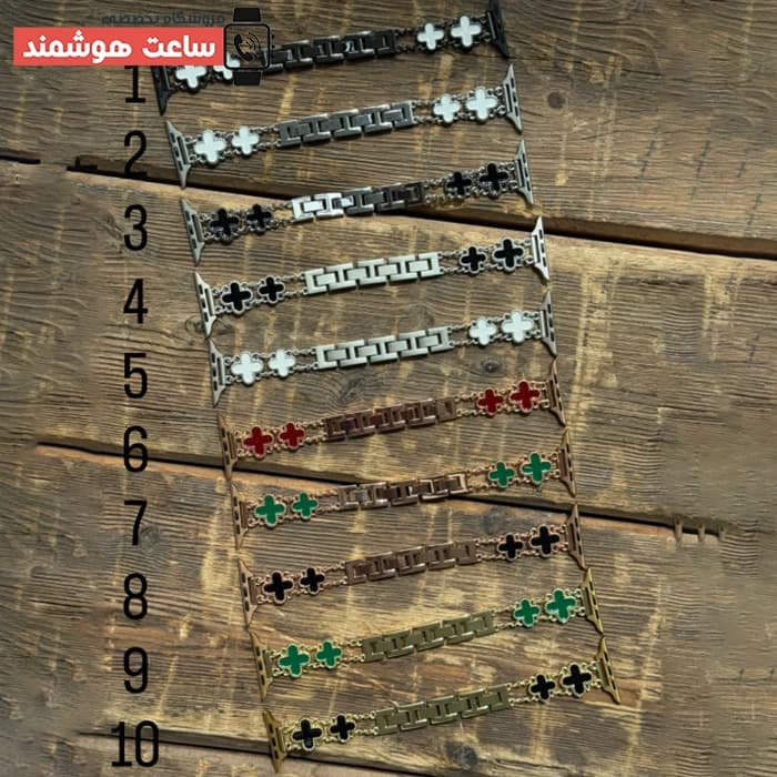 بند اپل واچ دیاموند ون کلیف2 YSL کد 20909 — تصویر ۳