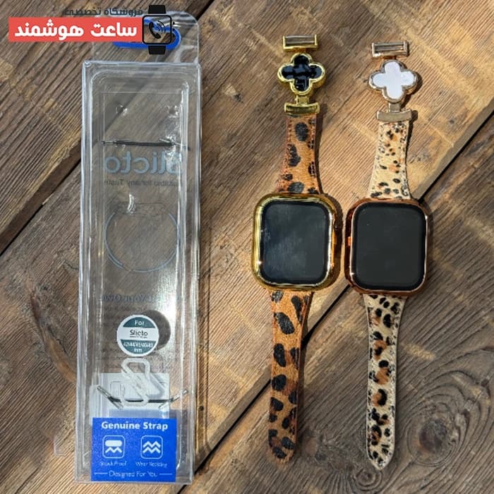 بند اپل واچ پلنگی ون کلیف کد 20911 — تصویر ۸