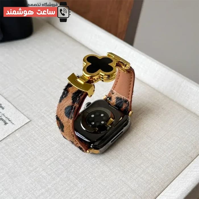 بند اپل واچ پلنگی ون کلیف کد 20911 — تصویر ۶