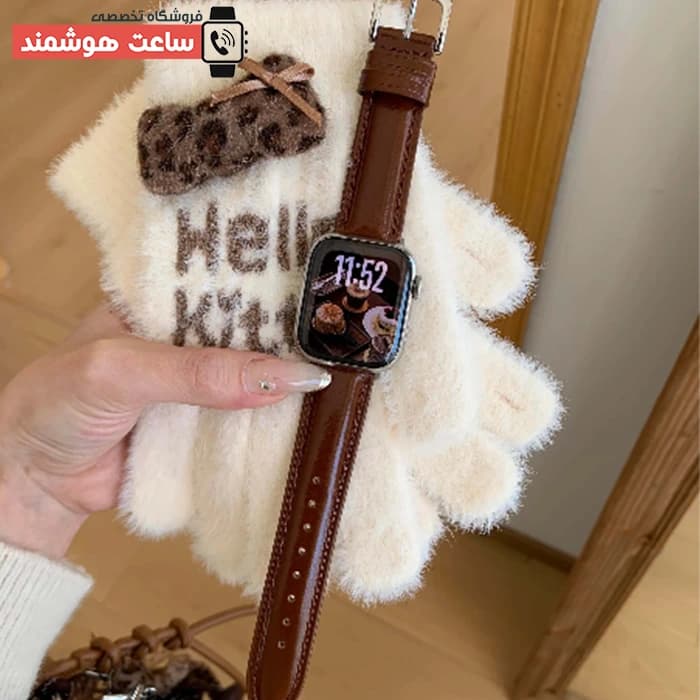 بند اپل واچ چرم وینتیج کد 20914 — تصویر ۴