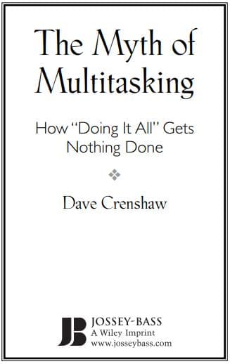 کتاب The Myth of Multitasking (افسانه چندوظیفهای بودن) نسخه انگلیسی PDF | دیو کرنشاو