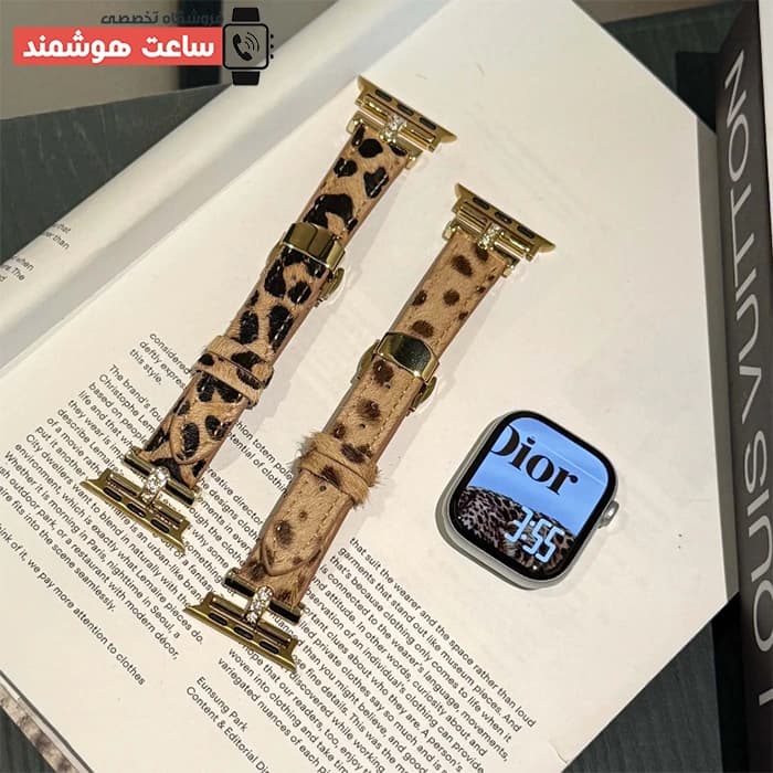 بند اپل واچ گوچی استایل پلنگی کد 20917 — تصویر ۸