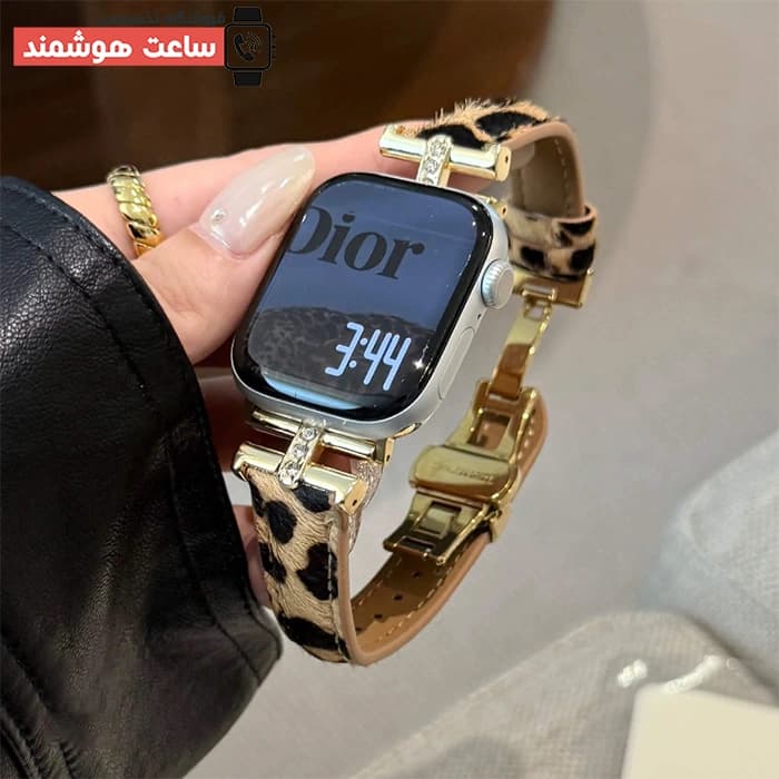 بند اپل واچ گوچی استایل پلنگی کد 20917 — تصویر ۵