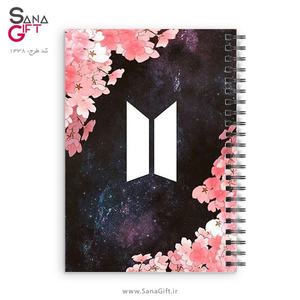 دفتر سیمی طرح لوگو گروه موسیقی BTS