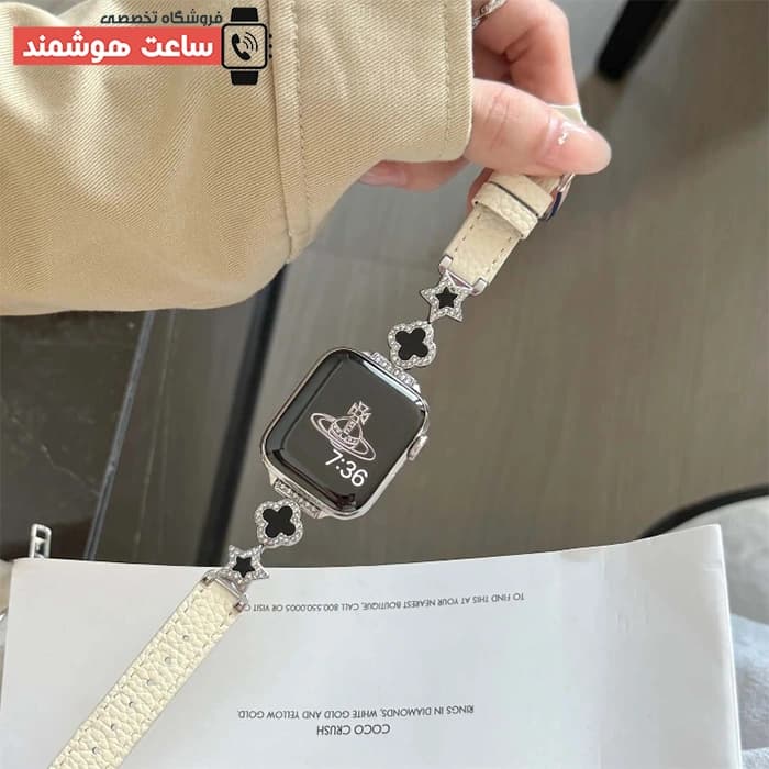 بند اپل واچ چرم استار کلیف کد 20925 — تصویر ۴