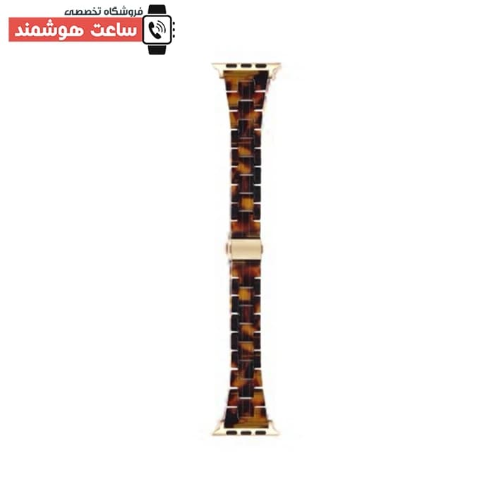 بند اپل واچ رزین پلنگی نازک کد 20930 — تصویر ۴