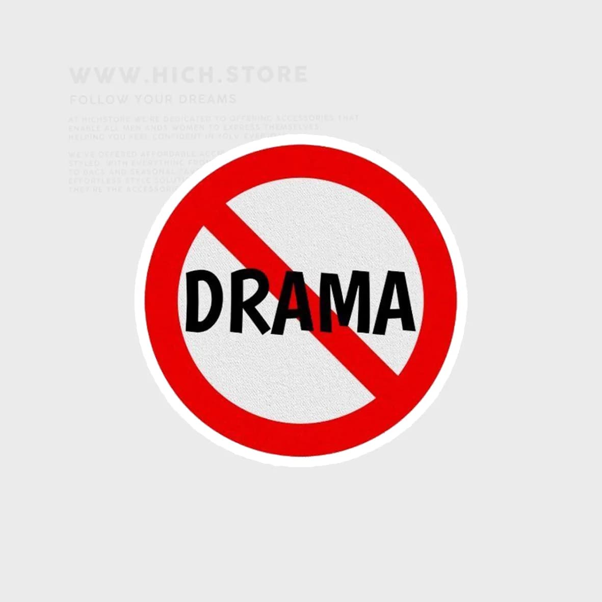 استیکر stop drama