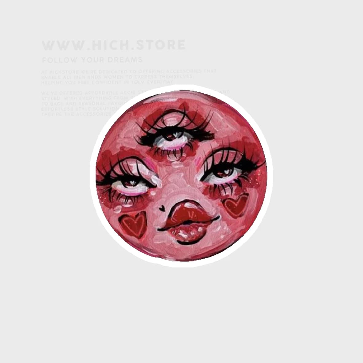 استیکر red face