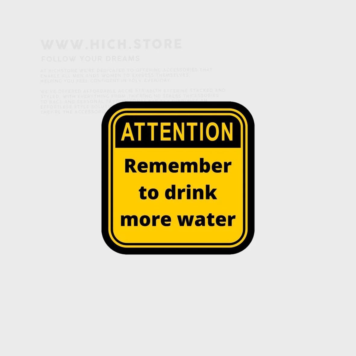 استیکر more water