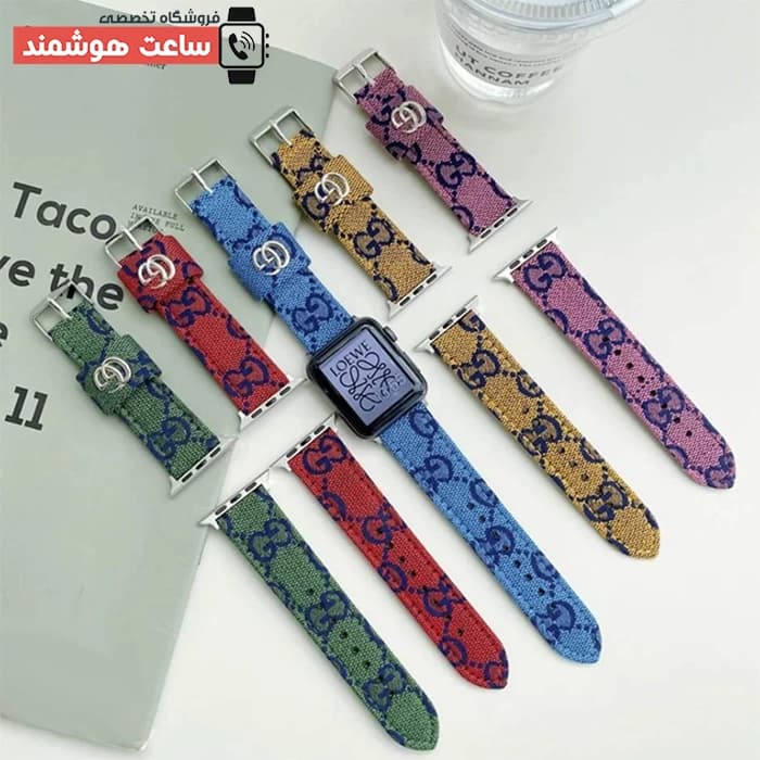 بند اپل واچ گوچی کالرپاپ کد 20942 — تصویر ۳