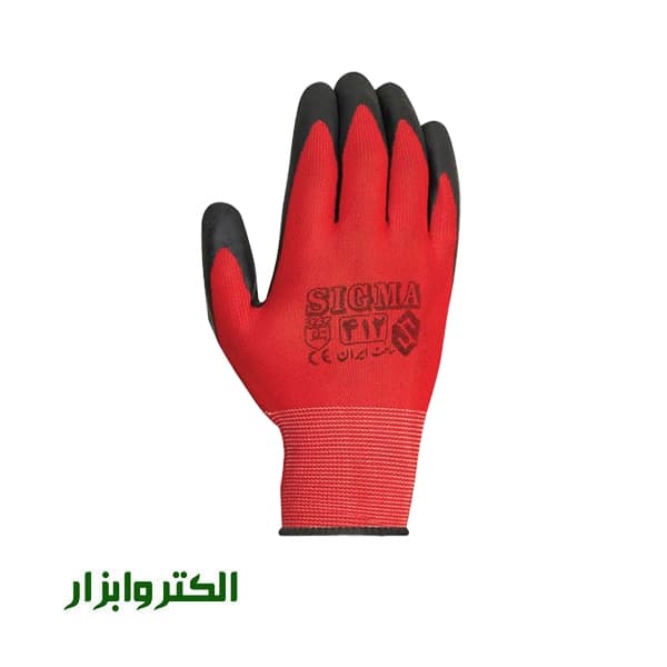 دستکش کار لاتکس سیگما کد 412