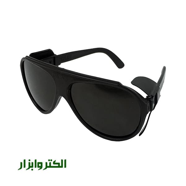 عینک ایمنی تک پلاست مدل کرکره ای دودی