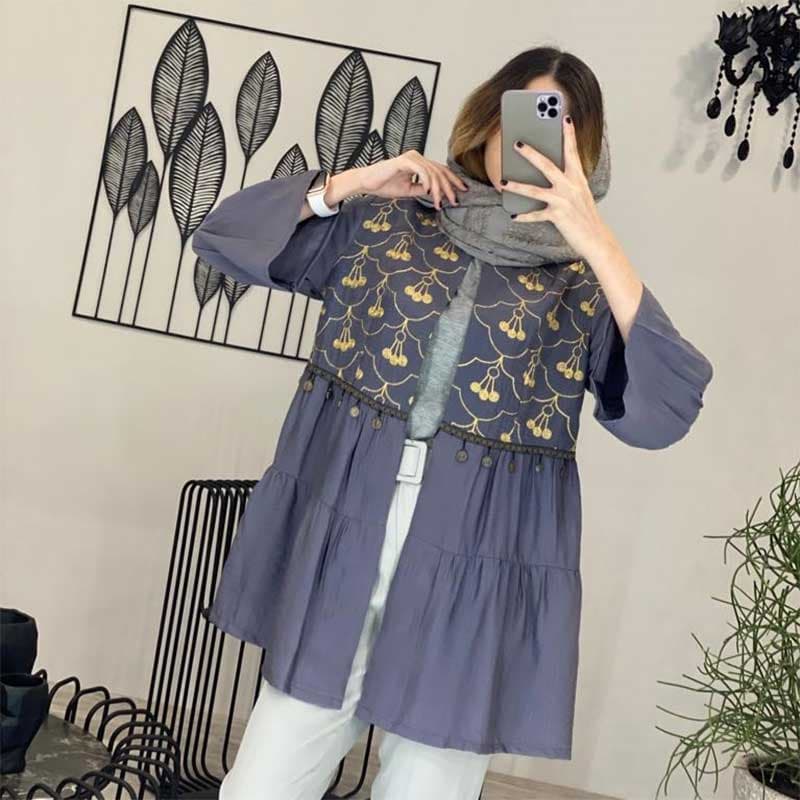 مانتو مدل مزونی خرجکار سکه ای