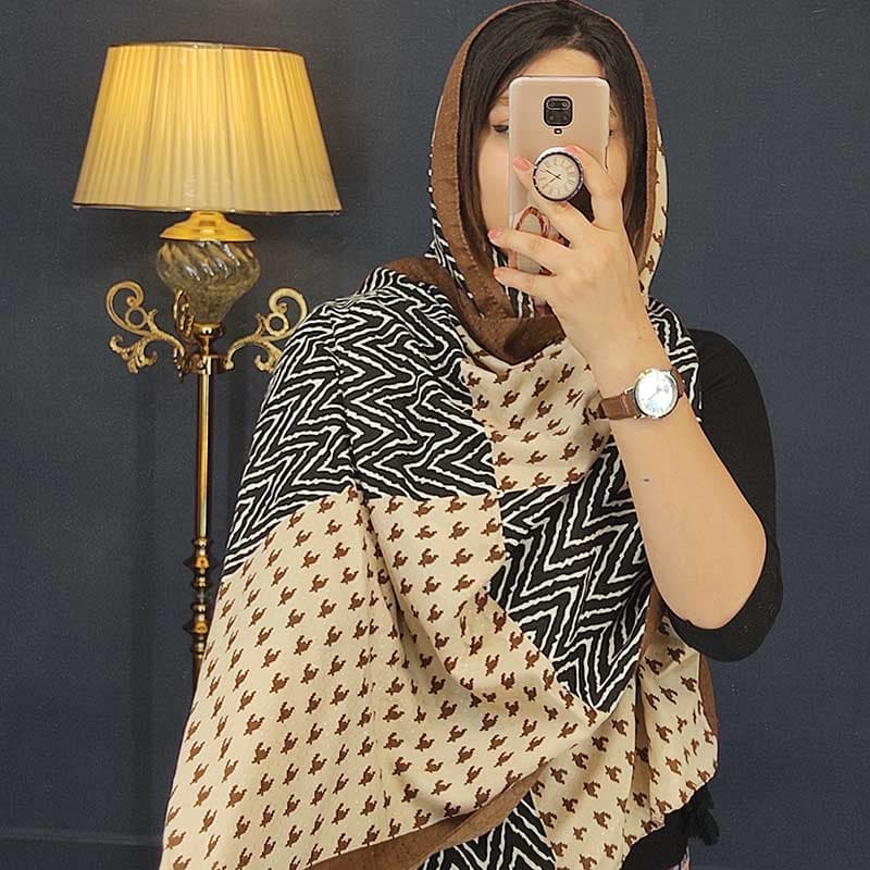 شال طرح دار پاییزه