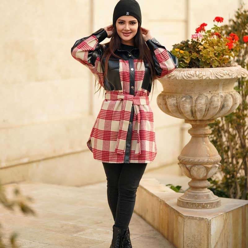پالتو زمستانی فوتر چهارخونه