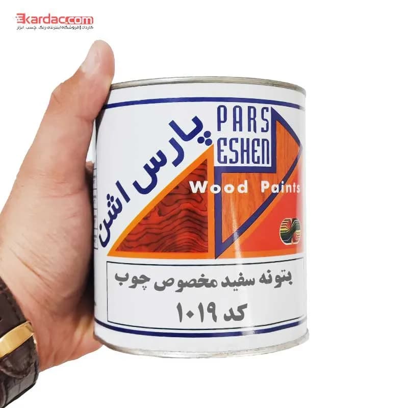 بتونه فوری سفید مخصوص چوب پارس اشن کد 1019 — تصویر ۲