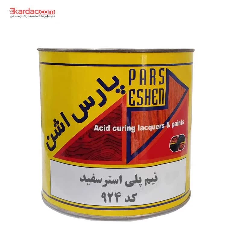 رنگ نیم پلی استر سفید گالن پارس اشن کد 924