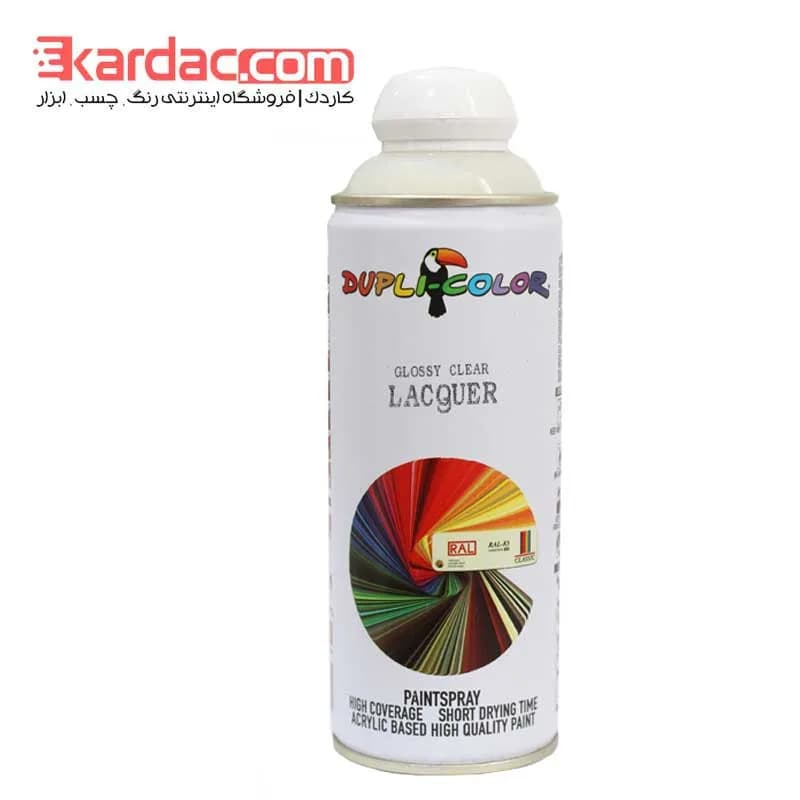 اسپری کیلر براق دوپلی کالر مدل Glossy Clear Lacquer حجم 400 میلی‌لیتر