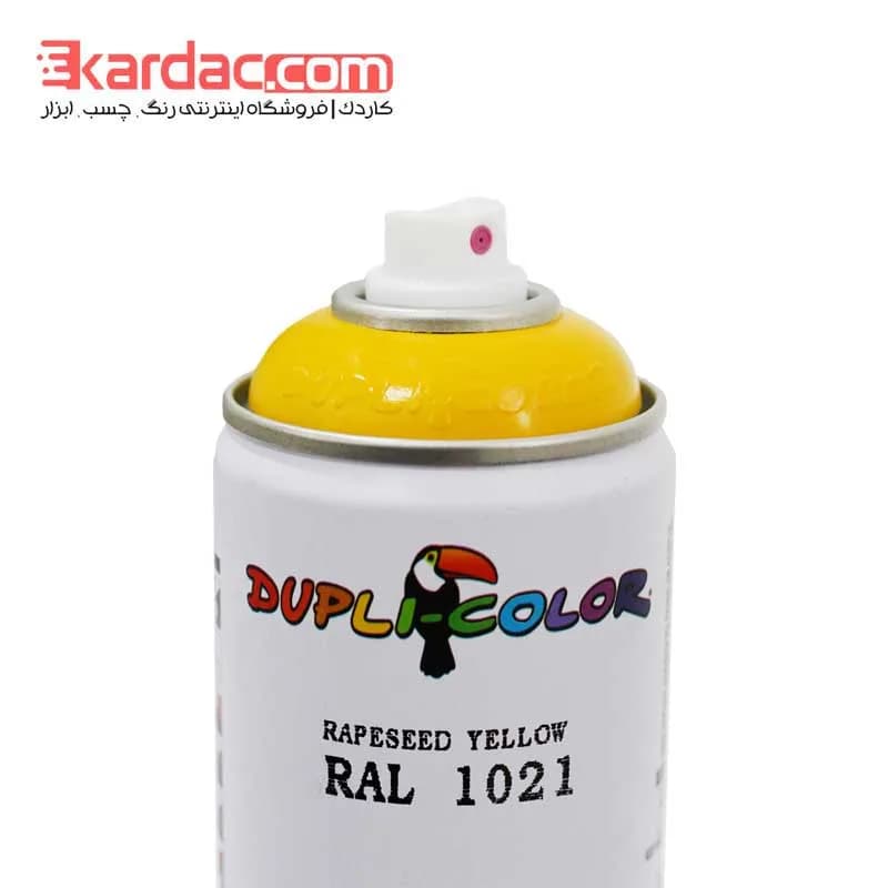 اسپری رنگ زرد خردلی دوپلی کالر مدل Rapeseed Yellow کد رال 1021 — تصویر ۲
