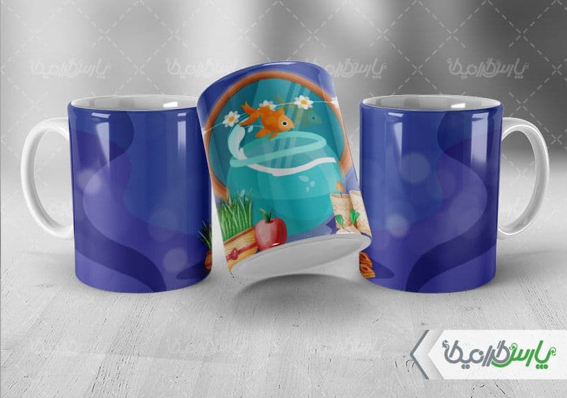 لیوان سرامیکی با طرح تبریک نوروز۱۳۹۹ با شناسه ۳۳۱۱۱