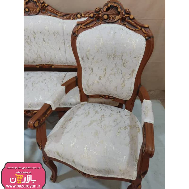 فروش اقساطی مبل کلاسیک 9 نفره + جلومبلی و عسلی کد 3652