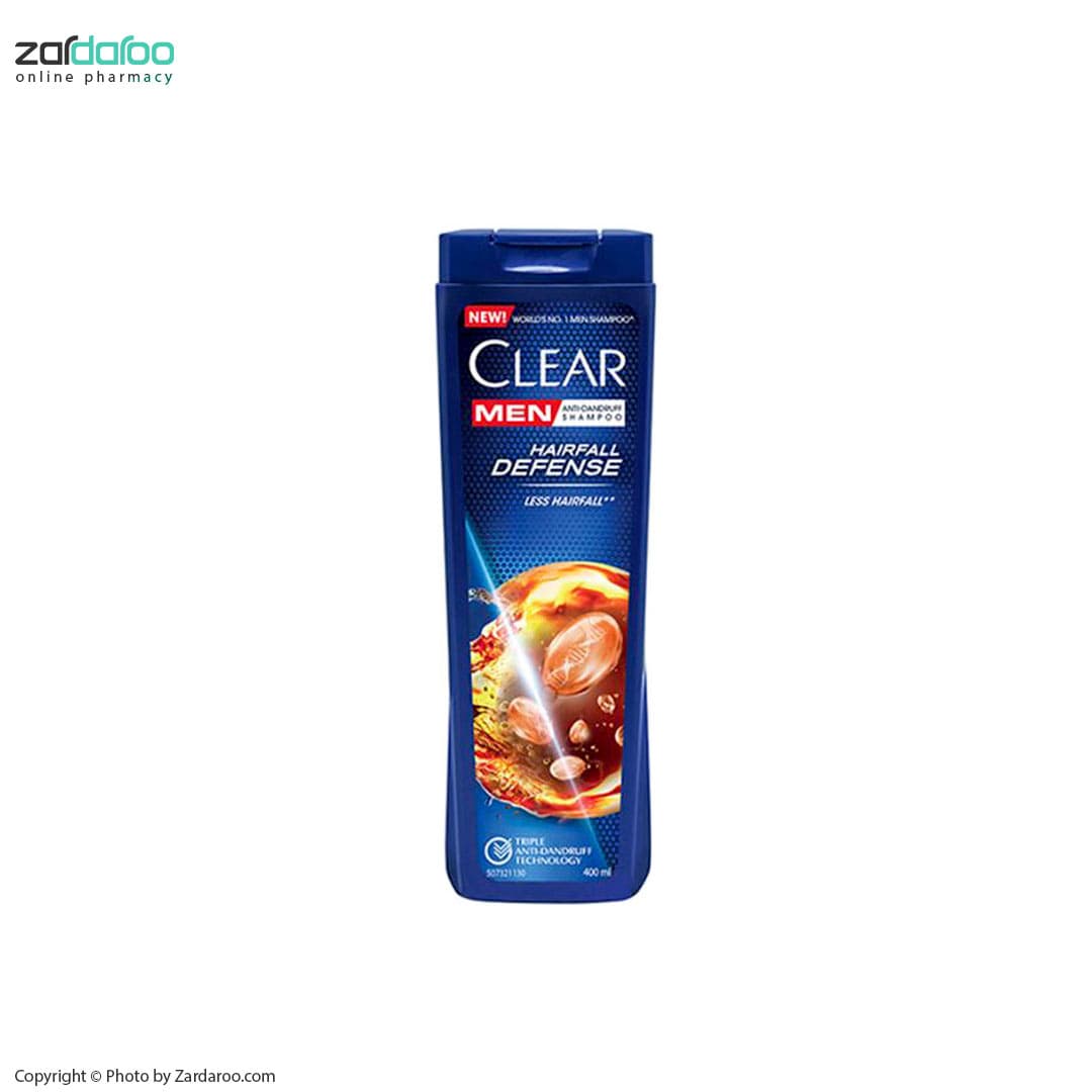 شامپو ضد شوره تقویت کننده برای موهای دارای ریزش ویژه آقایان کلییر Clear