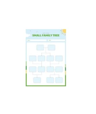 دانلود نمودار Small Family Tree Template