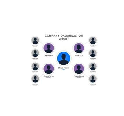 دانلود نمودار Org Chart Template 6