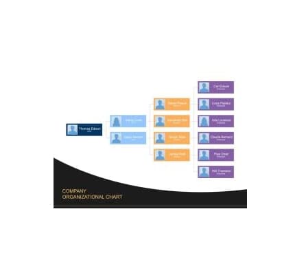 دانلود نمودار Org Chart Template 4