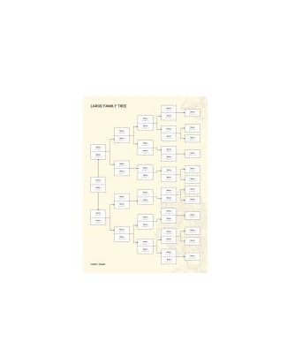 دانلود نمودار Large Family Tree Template