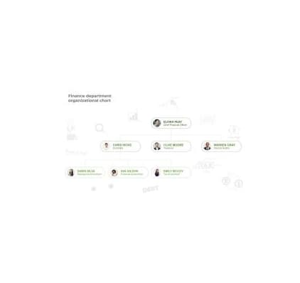 دانلود نمودار Finance Department Organizational Chart Template