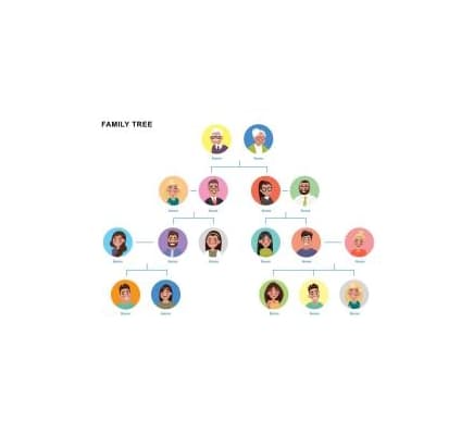 دانلود نمودار Family Tree Template 18