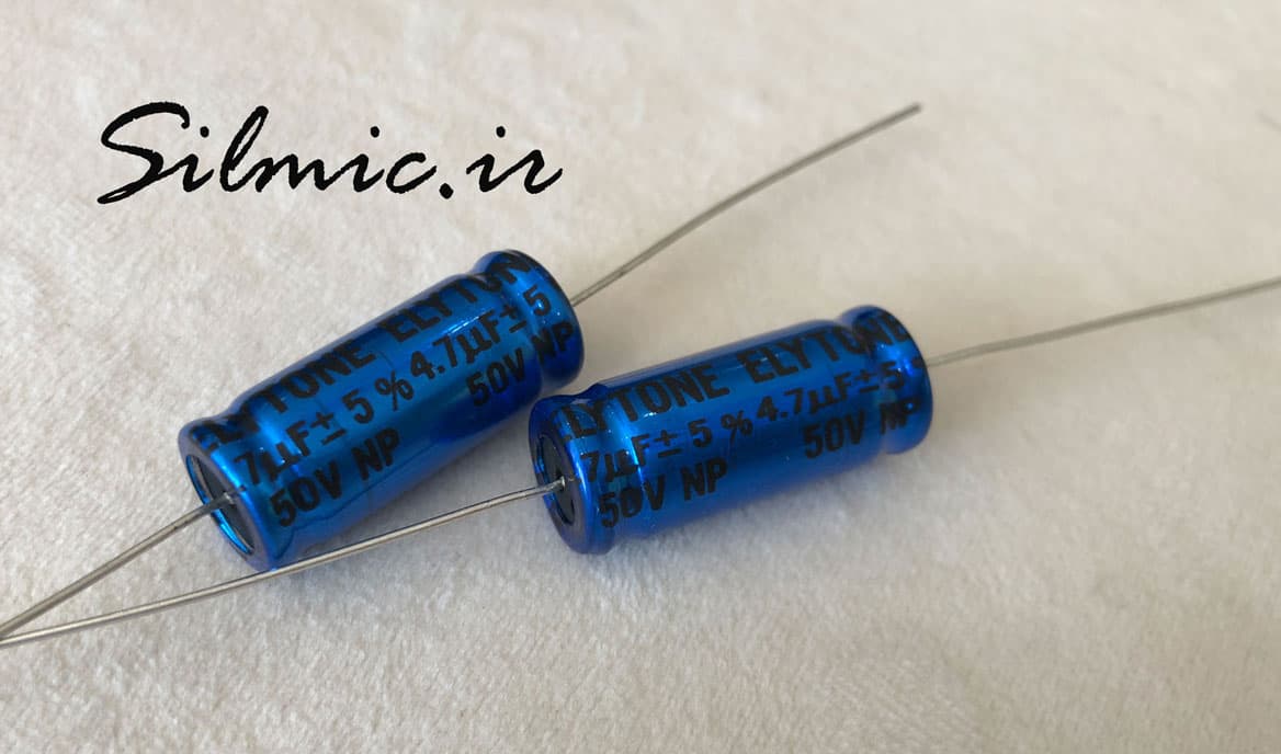 خازن کراس اور بی پلار 4.7 میکرو فاراد 50 ولت ELYTONE تایوان نوع اکسیال 5% — تصویر ۳